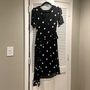 H&M vintage style polka dot midi dress